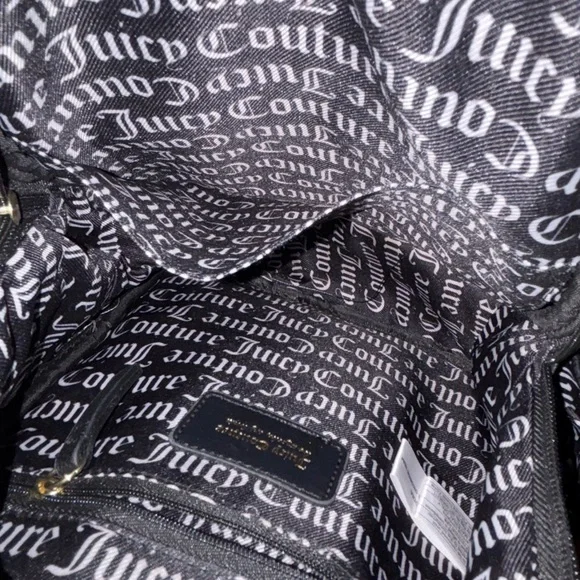 Juicy Couture Black Backpack with Gold Zipper - Picture 4 of 9